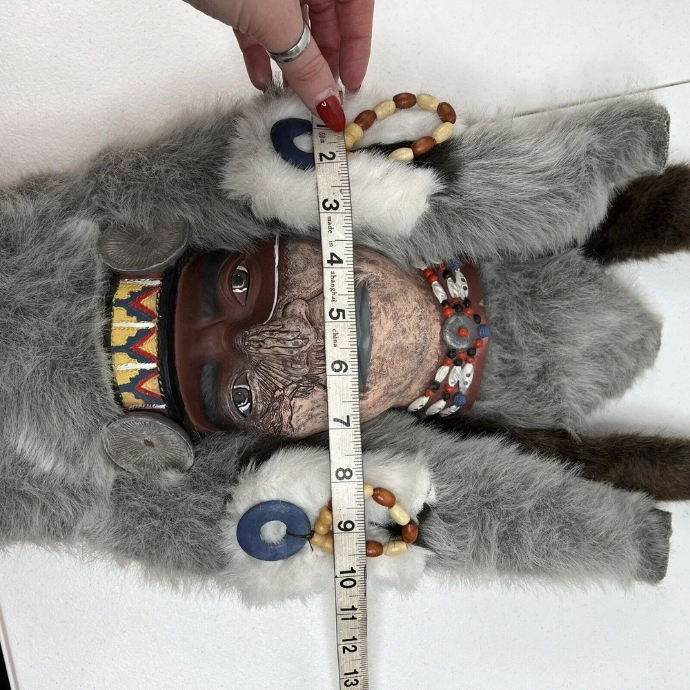 Native American Spirit Mask Bird of Prey Wall Hanging Hand Painted And Unsigned